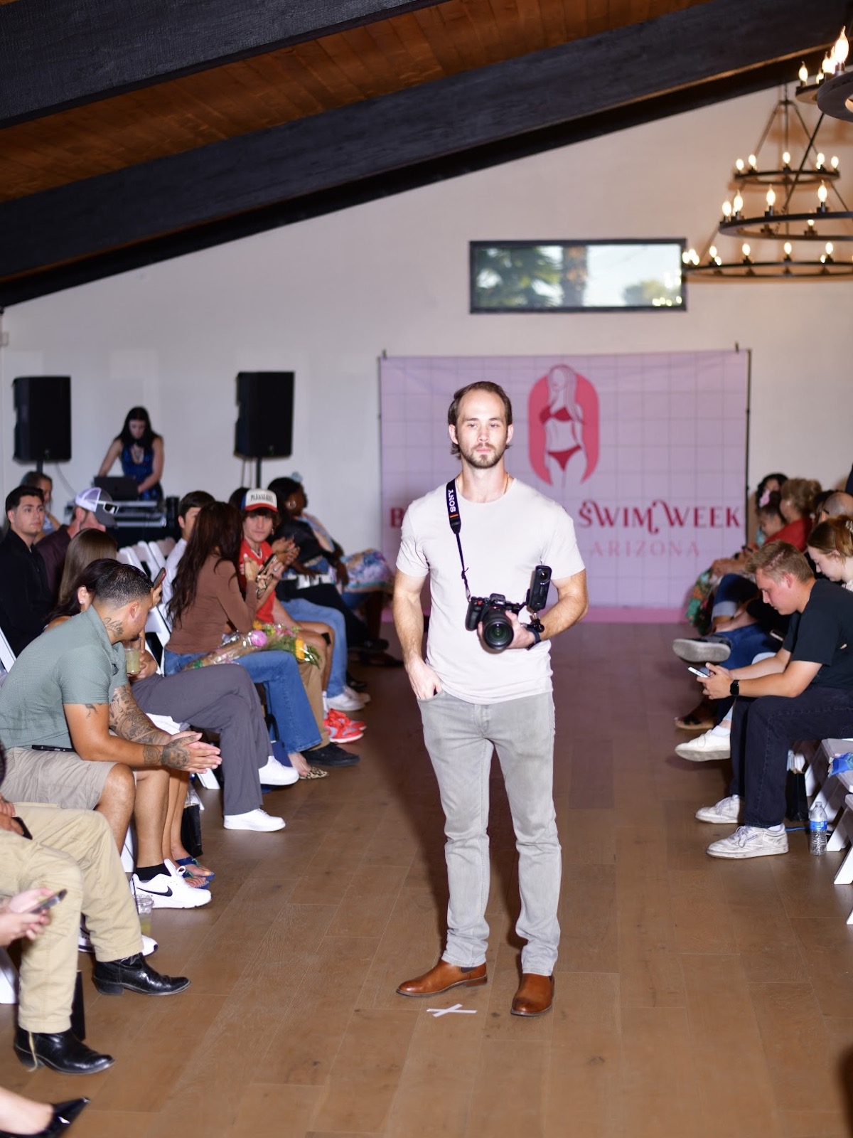 Voila Productions on set at Swim Week Arizona