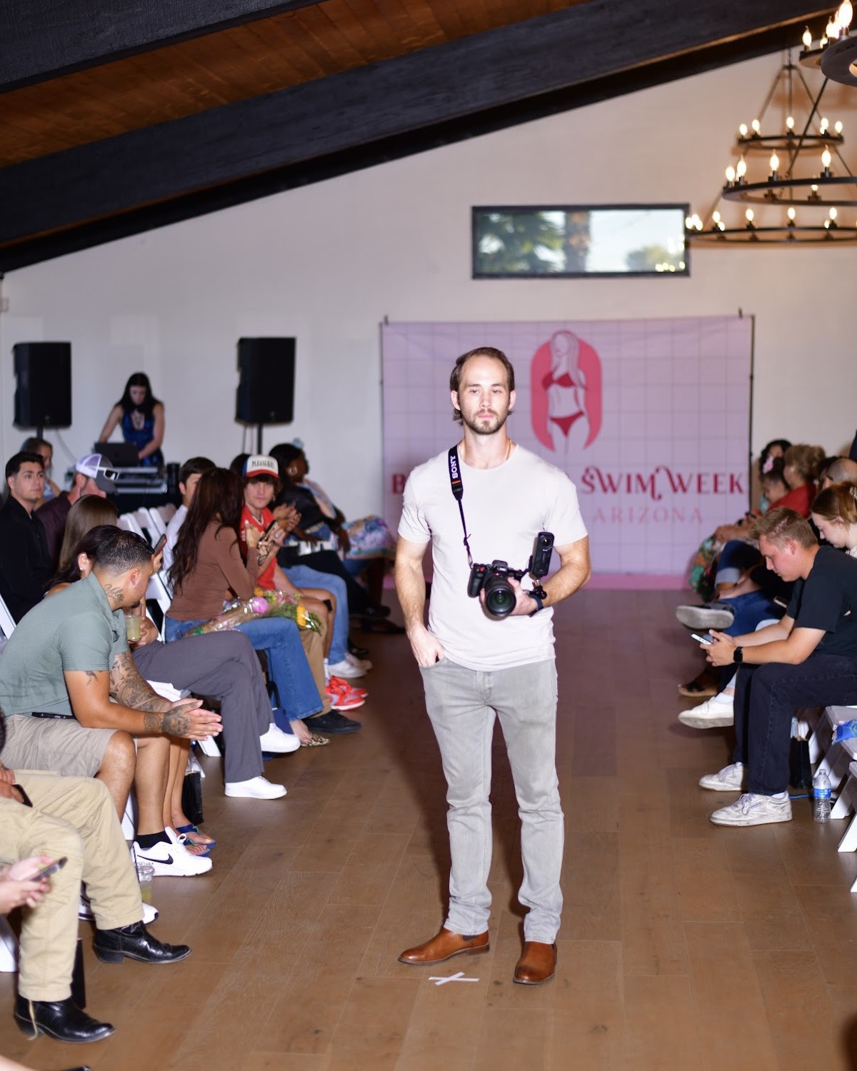 Events and production — on set at Swim Week Arizona