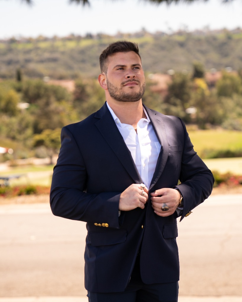 Men's production — blazer editorial
